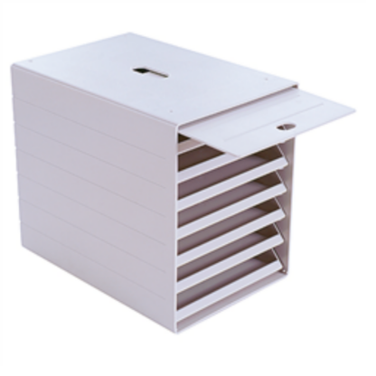 Blankettbox Idealbox Plus ljusgrå