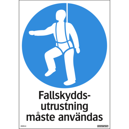 Påbud Fallskyddsutrustning måste användas