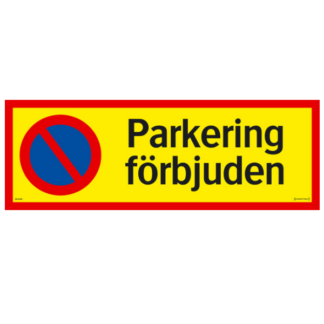 Parkering förbjuden