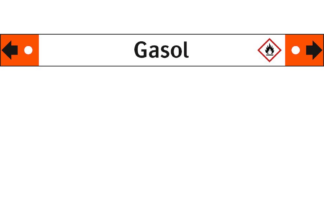 Rörmärkning Gasol dubbelpil 10-pack
