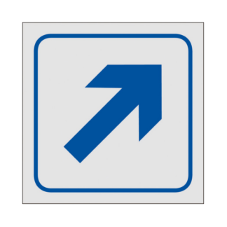 Symbolskylt Pil diagonal