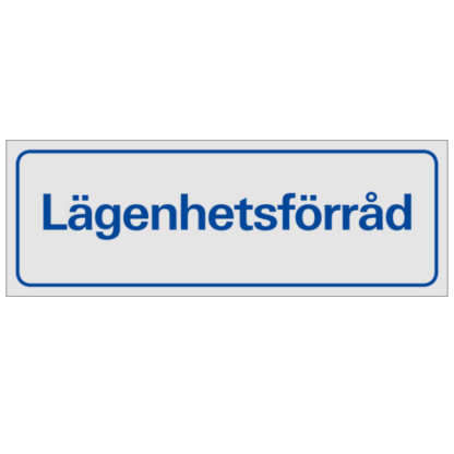Symbolskylt Lägenhetsförråd