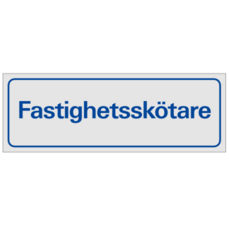 Symbolskylt Fastighetsskötare