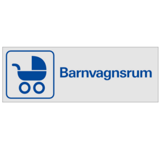 Symbolskylt Barnvagnsrum