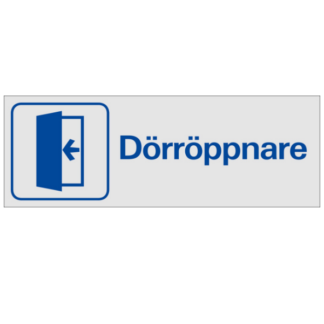 Symbolskylt Dörröppnare