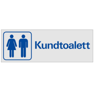 Symbolskylt Kundtoalett