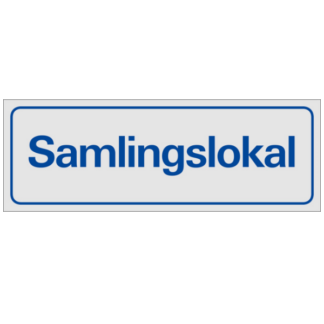 Symbolskylt Samlingslokal