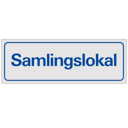 Symbolskylt Samlingslokal