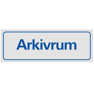 Symbolskylt Arkivrum