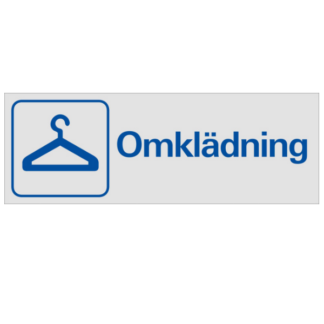 Symbolskylt Omklädning