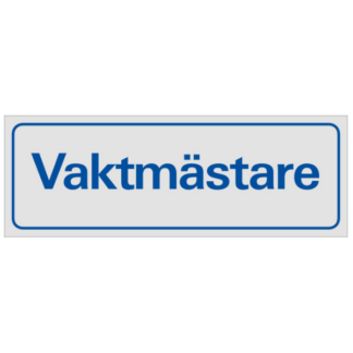 Symbolskylt Vaktmästare
