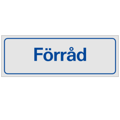 Symbolskylt Förråd
