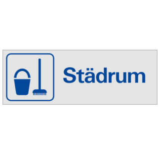 Symbolskylt Städrum