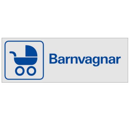 Symbolskylt Barnvagnar