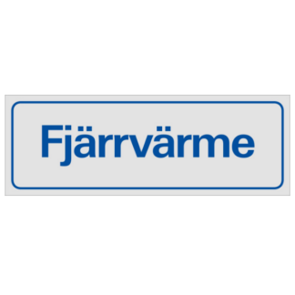Symbolskylt Fjärrvärme