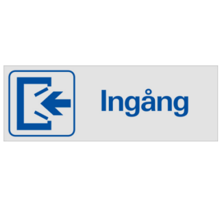 Symbolskylt Ingång