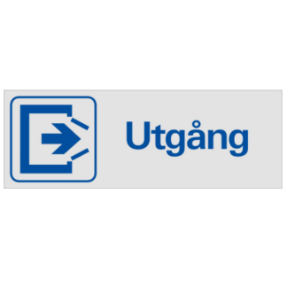 Symbolskylt Utgång