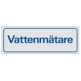Symbolskylt Vattenmätare
