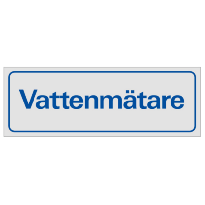 Symbolskylt Vattenmätare