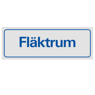 Symbolskylt Fläktrum