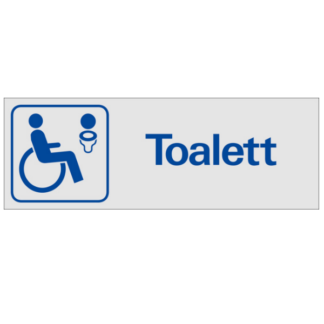 Symbolskylt Handikapptoalett