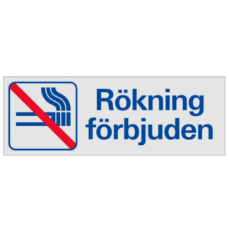 Symbolskylt Rökning förbjuden