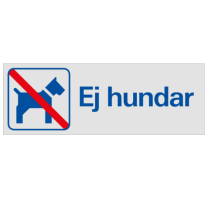 Symbolskylt Ej hundar