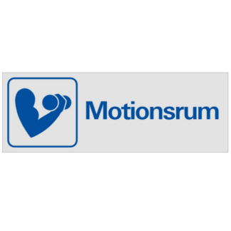 Symbolskylt Motionsrum