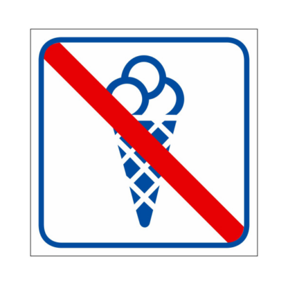 Pictogram Förtäring av glass förbjuden