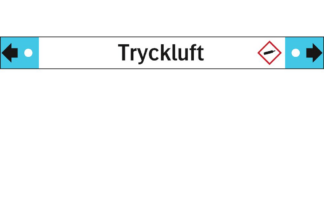 Rörmärkning Tryckluft dubbelpil 10-pack