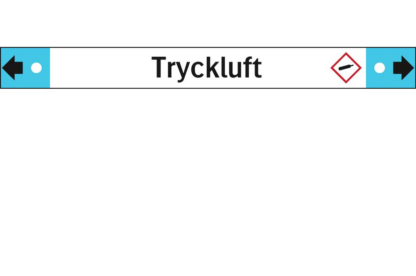 Rörmärkning Tryckluft dubbelpil 10-pack