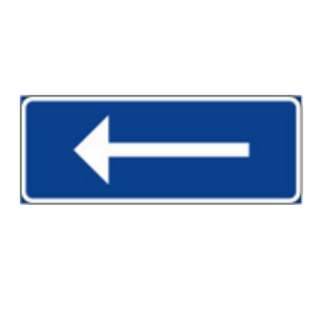 Vägmärken Enkelriktad trafik