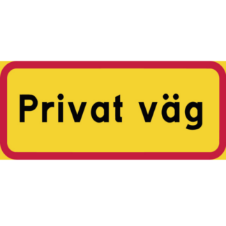 Vägmärken Privat väg