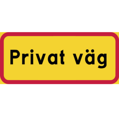 Vägmärken Privat väg
