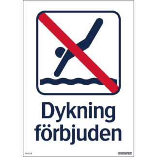 Dykning förbjuden