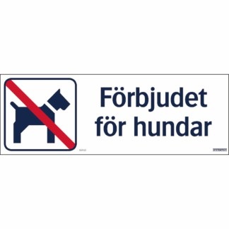 Förbjudet för hundar