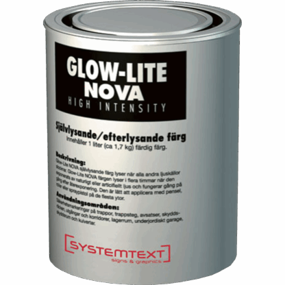 Glowlite nova långtidsefterlysande färg - Bild 2