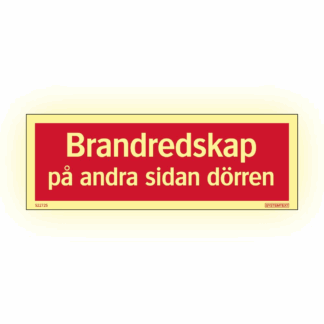 GlowLite Nova Brandredskap på andra sidan dörren
