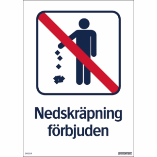 Nedskräpning förbjuden
