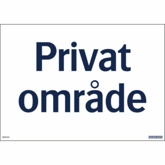 Privat område