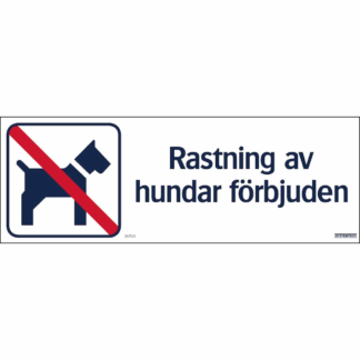 RASTNING HUNDAR FÖRBJUDET