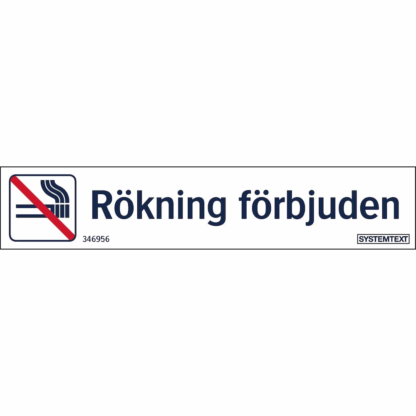 Rökning förbjuden