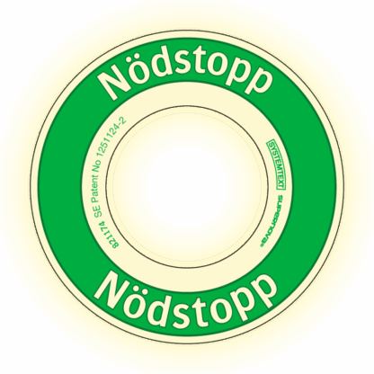 Supernova® Nödstopp rund grön