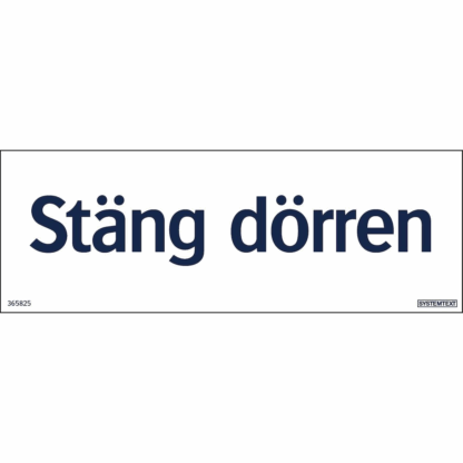 Stäng dörren Stäng dörren