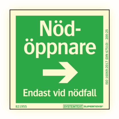 Supernova® Nödöppnare pil höger