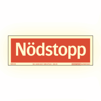 Supernova® Nödstopp röd AFS