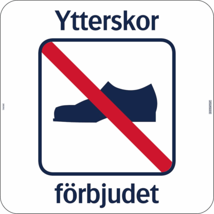 Ytterskor förbjudet, Golvdekal