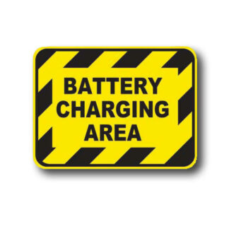 Golvmarkering Battery charging area
