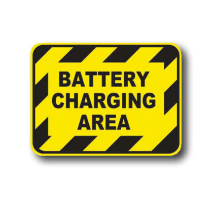 Golvmarkering Battery charging area