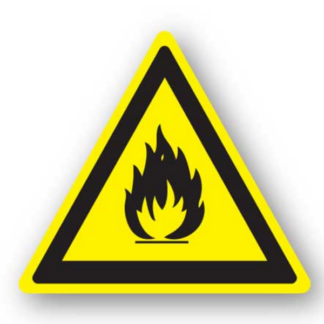 Golvmarkering Varning Brandfarligt ämne